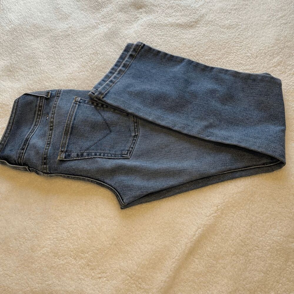 Tommy Hilfiger Jeans Womens Size 8 Blue Hipster Boot Bootcut Denim Triple Snap - Picture 12 of 14